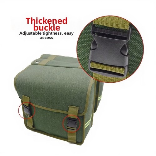 Canvas pannier bag - for, e-bike