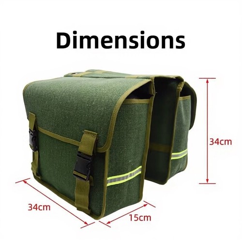 Canvas pannier bag for - bag, full
