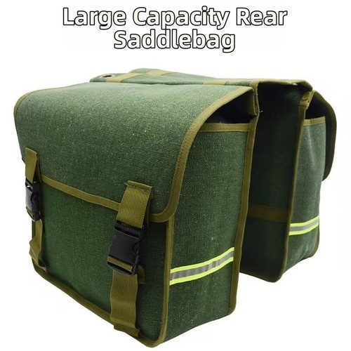 Canvas pannier bag - for, e-bike